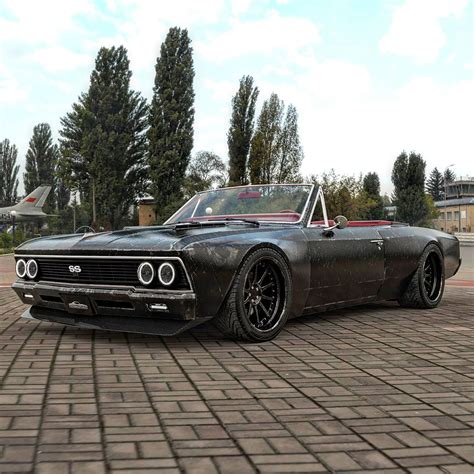 Wide Chevy Chevelle Convertible Looks CGI-Stunning With Some Wear and ...