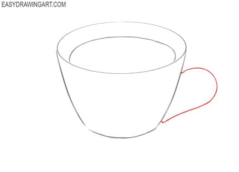 How To Draw A Cup Of Coffee Easy Drawing Art