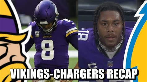 Vikings Chargers Recap Winners Losers Youtube