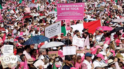 Mexico Thousands March Against Electoral Reform Proposal DW 02 19 2024