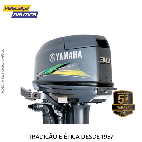 Motor Hp Yamaha Hwhs Tempos Partida Manual El Trica Compre Online