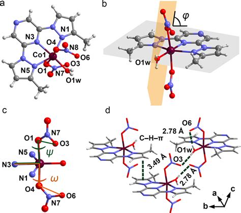 Molecular Structure And Interactions Of Complex 1 A Molecular Structure