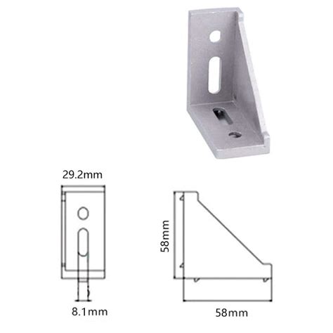 Aluminum Profile Accessories Fixings European Standard Angle Bracket