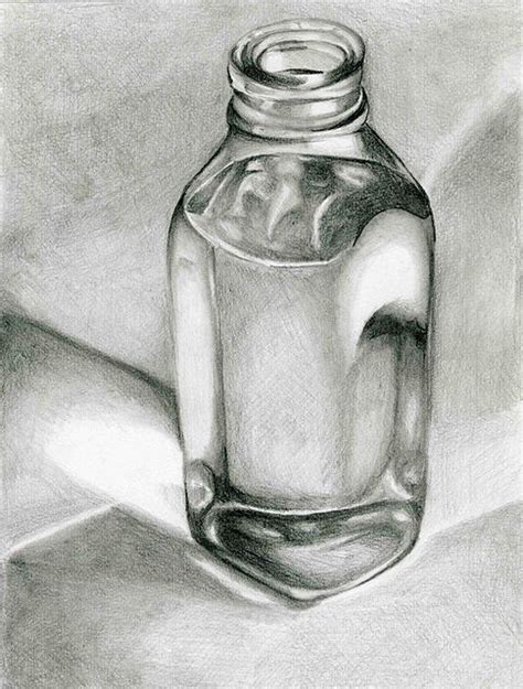 How To Draw A Bottle With Shading - Creativeline