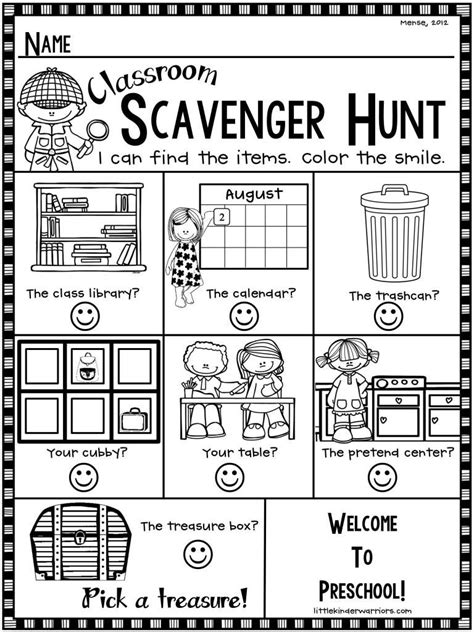 Open House Scavenger Hunt Template