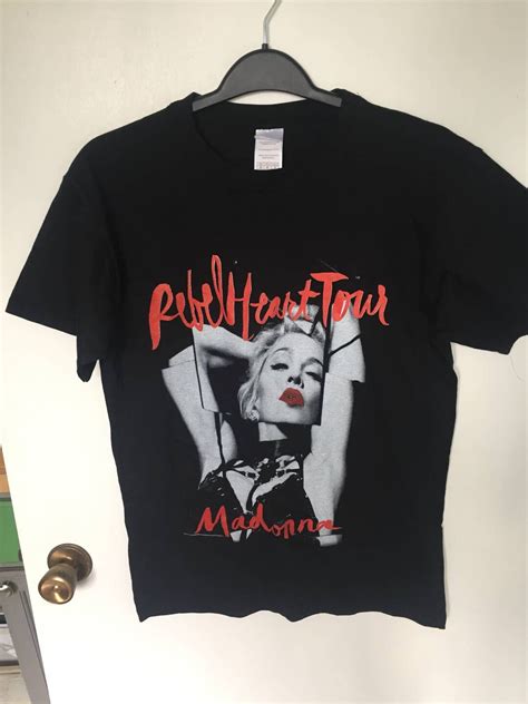 Madonna Tour T Shirt Rebel Heart Tour Graphic Mens M Etsy