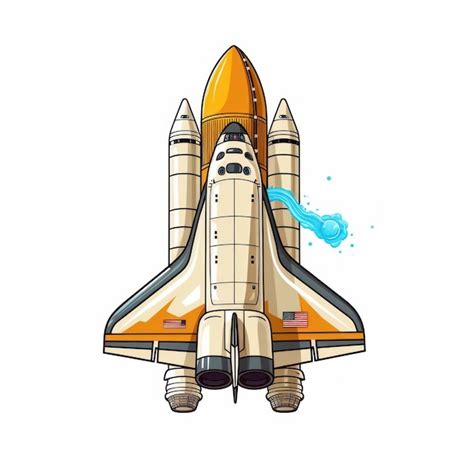 Premium AI Image Space Shuttle Icon Cartoon Illustration Of Space