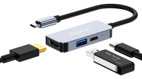 Adaptador Hub Usb C A Hdmi Multipuerto Usb Docking Station Meses Sin