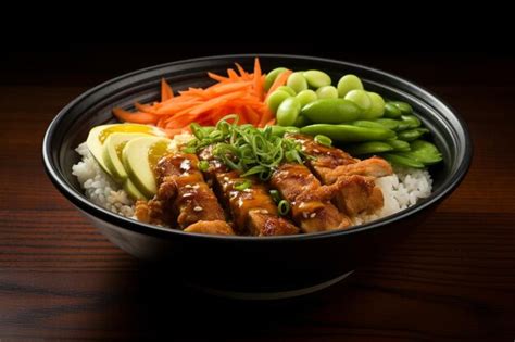 Premium Photo Soy Ginger Donburi Sensation