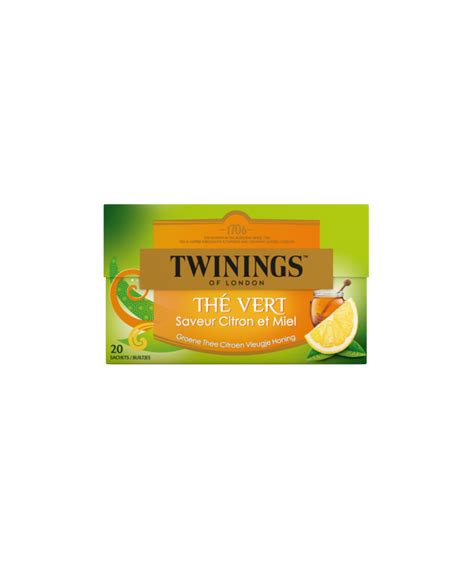 Th Vert Citron Touche De Miel Twinings Achat En Ligne