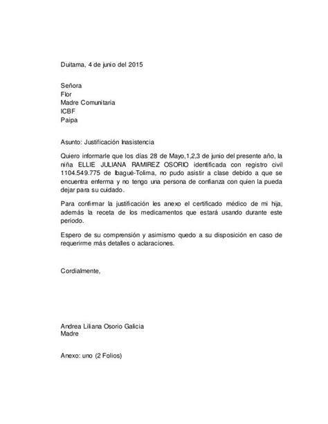 Modelo Carta De Excusa Por Inasistencia Laboral Modelo De Informe