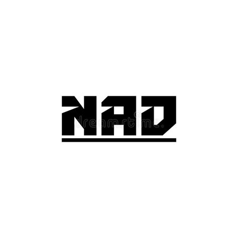 NAD Letter Creative Modern Elegant Logo Design Stock Illustration