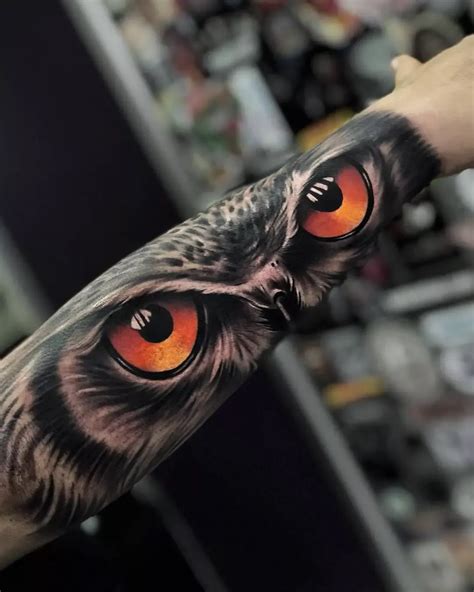 12 Realistic Owl Eyes Tattoo Designs PetPress Owl Eye Tattoo