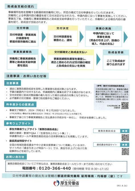 【情報提供】令和5年度業務改善助成金のご案内 大月市商工会｜経営に関するよろず相談所