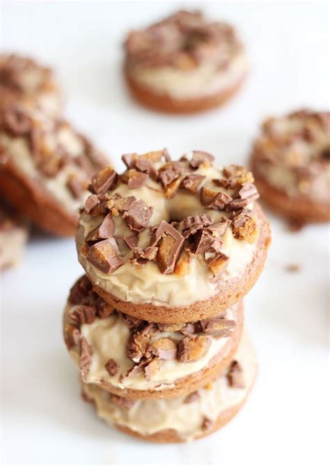 Baked Chocolate Donuts With Peanut Butter Glaze