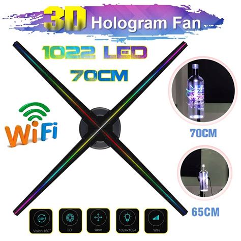 Wyświetlacz Led 3d Hologram Reklamowy 70cm NowoŚĆ Erli Pl