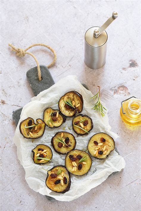 Aubergines R Ties Raisins Pignons Recette De Saison Un D Jeuner De