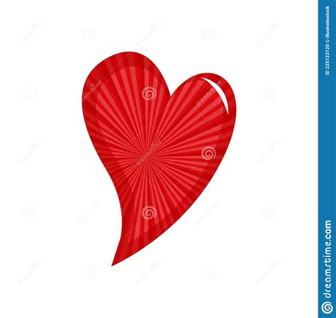 Isolated Colored Heart Shape Icon Valentine Day Symbol Stock Vector