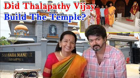 Did Thalapathy Vijay build the temple? - YouTube