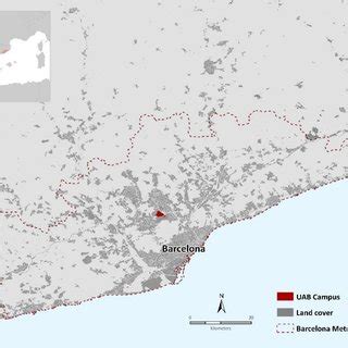 The UAB campus in the Barcelona Metropolitan Region (RMB). | Download ...