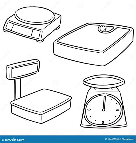 Sistema Del Vector De La Balanza Ilustraci N Del Vector Ilustraci N