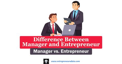 Difference Between Manager And Entrepreneur Manager Vs Entrepreneur