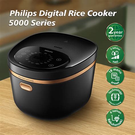 Philips Digital Rice Cooker 5000 Series Hd453930 Induction Heating