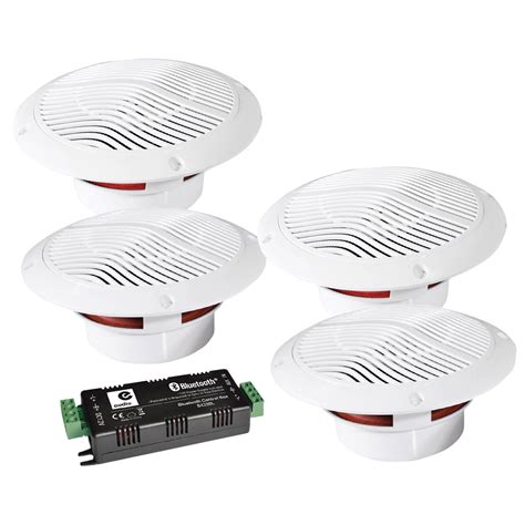 e-Audio 4 Way Bluetooth Ceiling Speaker Kit with Aux Input