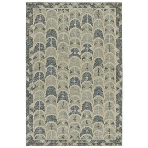 Rug And Kilims Scandinavian Style Kilim With Blue And Gray Geometric