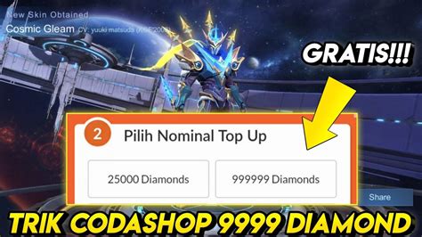 Coda Shop Triks Gr Tis Diamond Cheat Diamond Mobile Legend