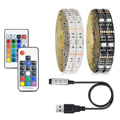 5050 DC 5V RGB LED Strip Waterproof 30LED M USB LED Light Strips