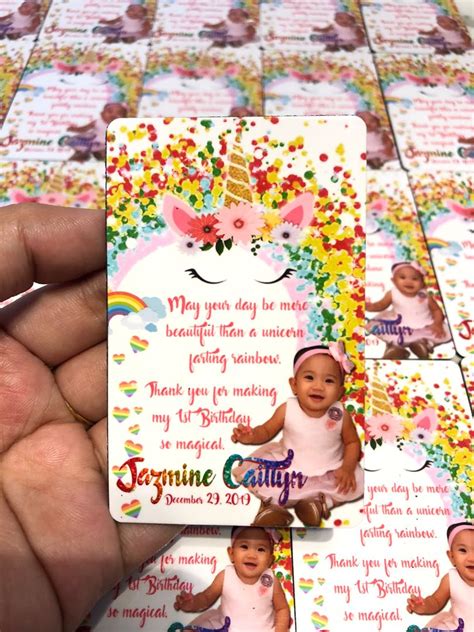 Personalized Ref Magnet Souvenirs Unicorn Theme Or Any Preferred Theme