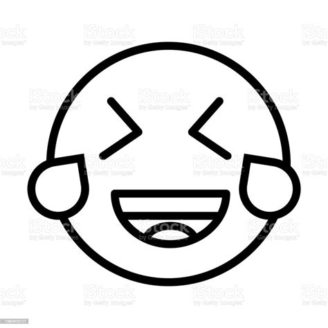 Laughing Emoji Icon From Emoji Collection Thin Linear Laughing Emoji