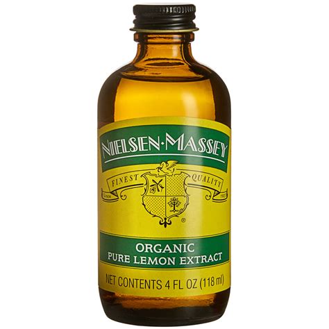 Nielsen Massey 4 Fl Oz Pure Organic Lemon Extract