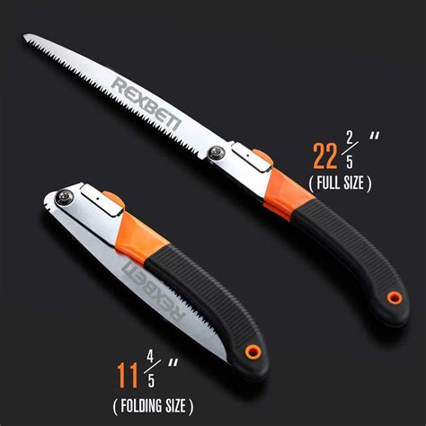 Folding Saw Heavy Duty 11 Inch Extra Long Blade Hand Saw For Wood Camping Dry Wood Pruning Saw