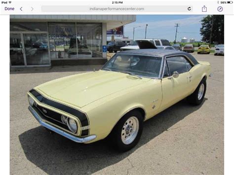 1st Gen Butternut Yellow 1967 Chevrolet Camaro Ss For Sale Camarocarplace