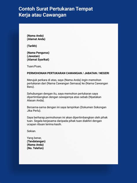 Contoh Surat Pertukaran Jawatan Kerja Kilang Industri Hot Sex Picture