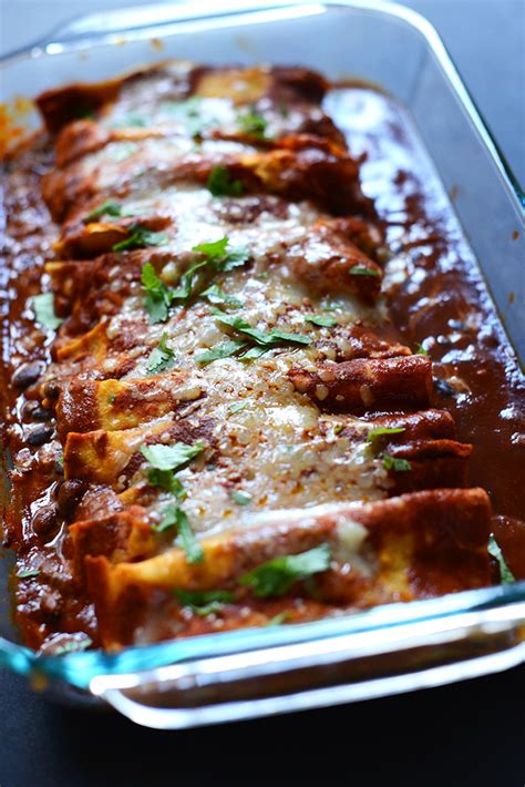 Black Bean Green Chili Enchiladas Minimalist Baker Recipes