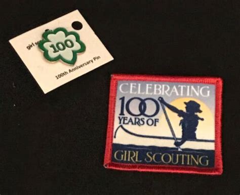 Girl Scout 100th Anniversary Membership Pin And Commemorative Patch