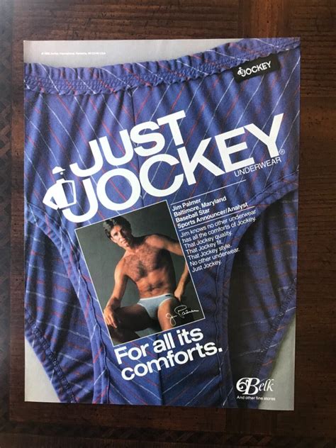 Vintage Original Print Ad Jockey Brand Underwear With Jim Palmer