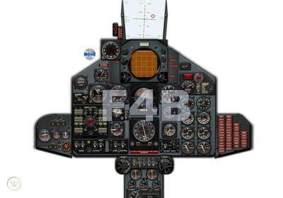 F4 Phantom cockpit instrument panel CDkit Aviation Art | #401431593