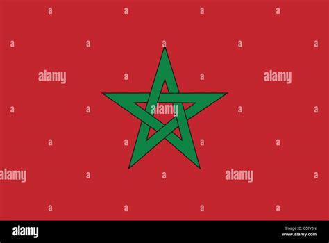 National Flag of Morocco Stock Photo - Alamy