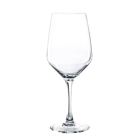 VICRILA Boite de 6 verres à pied trempés Platine 44 cl