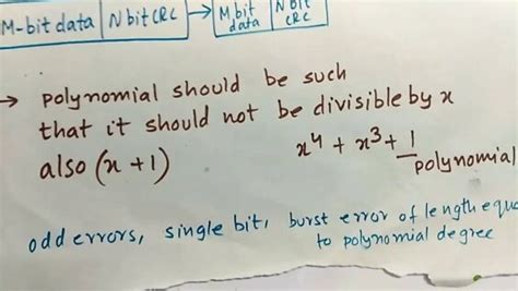 CRC Cyclic Redundancy Check Error Detection Method Explained With