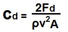 Drag Coefficient Calculator