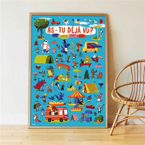 Poster Animaux Avec Des Stickers Poppik