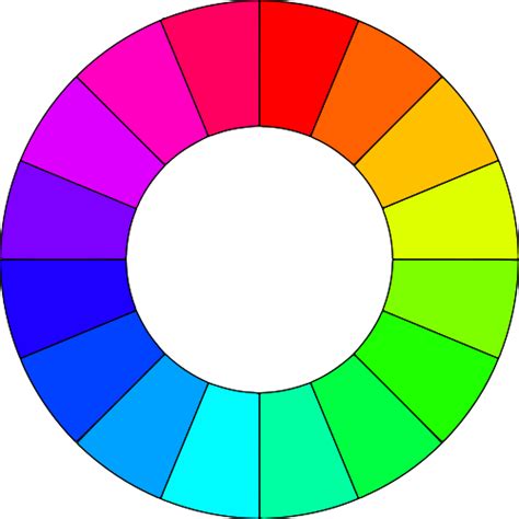 Color Wheel With 16 Colors Clip Art Image Clipsafari