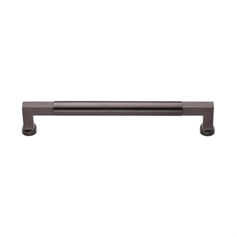 Heritage Brass Door Pull Handle Bauhaus Design 305mm Matt Bronze Finish