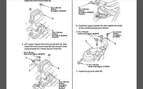 Torque Specs For Engine Mounts On Cyl Accord Drive Accord Honda Forums