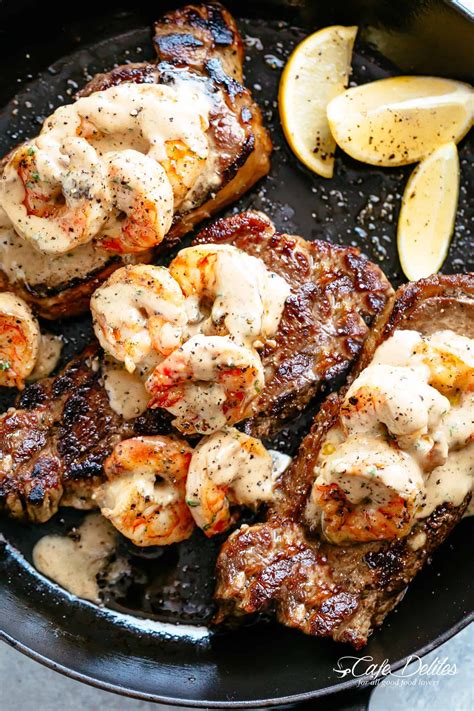 Steak And Creamy Garlic Shrimp Surf And Turf Chuckles Copy Me That